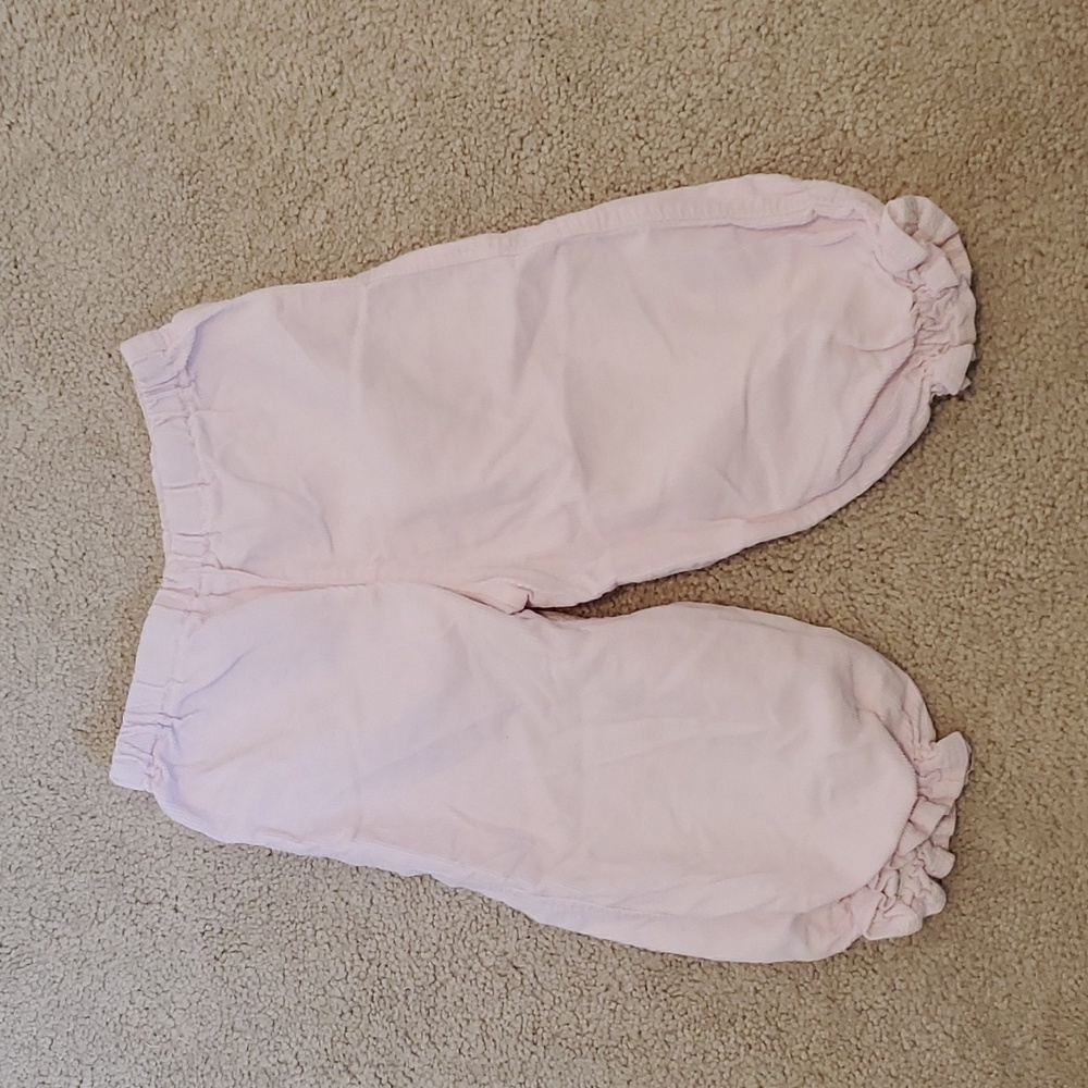 Light Pink Courduroy Material Pants | 6-12M